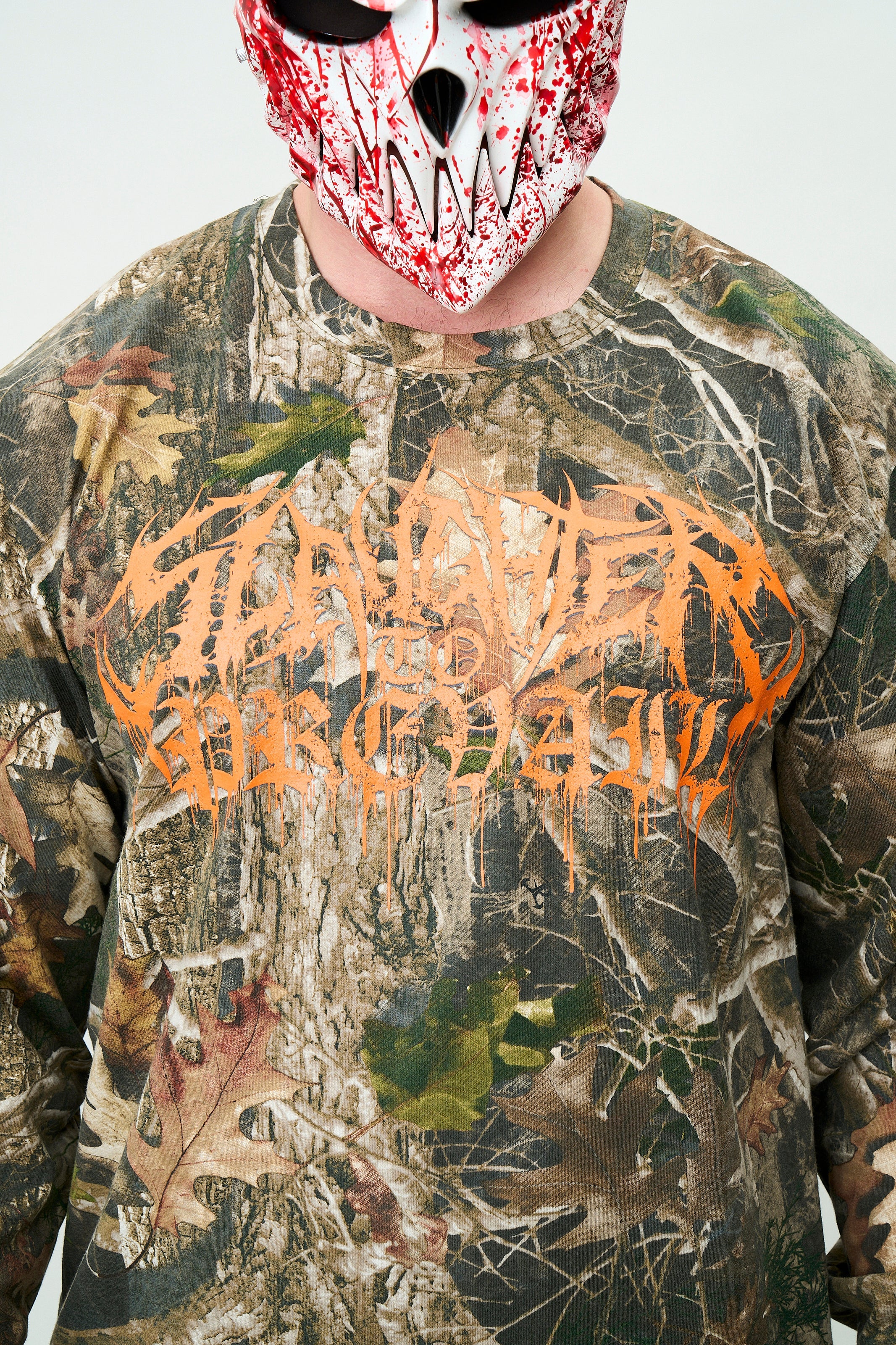 Slaughter to Prevail -  White Mask -  Camo Longsleeve - Image 5