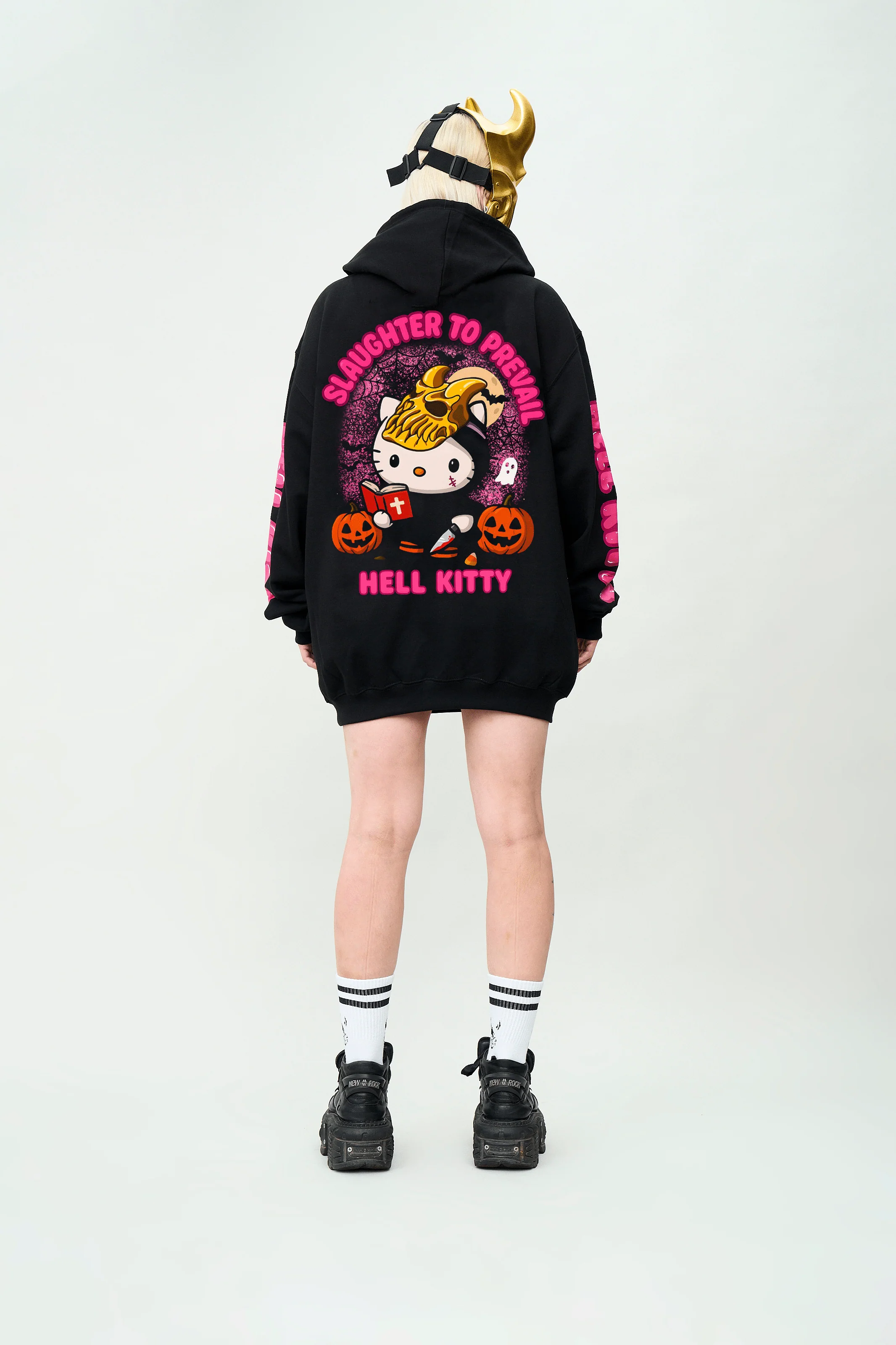 Slaughter to Prevail - Hell Kitty Halloween - Hoodie - Image 3